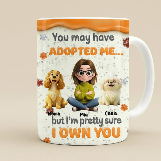Personalized "I Own You" Pet Mug | Funny Custom Gift for Dog & Cat Mom - 11oz & 15oz