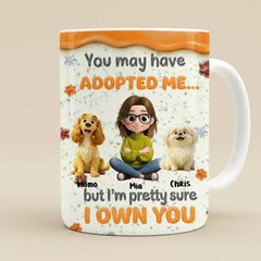 Personalized "I Own You" Pet Mug | Funny Custom Gift for Dog & Cat Mom - 11oz & 15oz