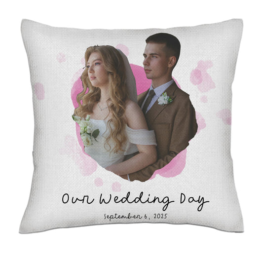 Loved one - background cutout- Linen Pillowcase + Pillow Insert Set