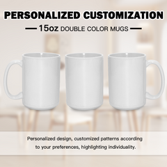 You, me & the dogs-Personalized Double-Sided Custom Mug 11oz & 15oz