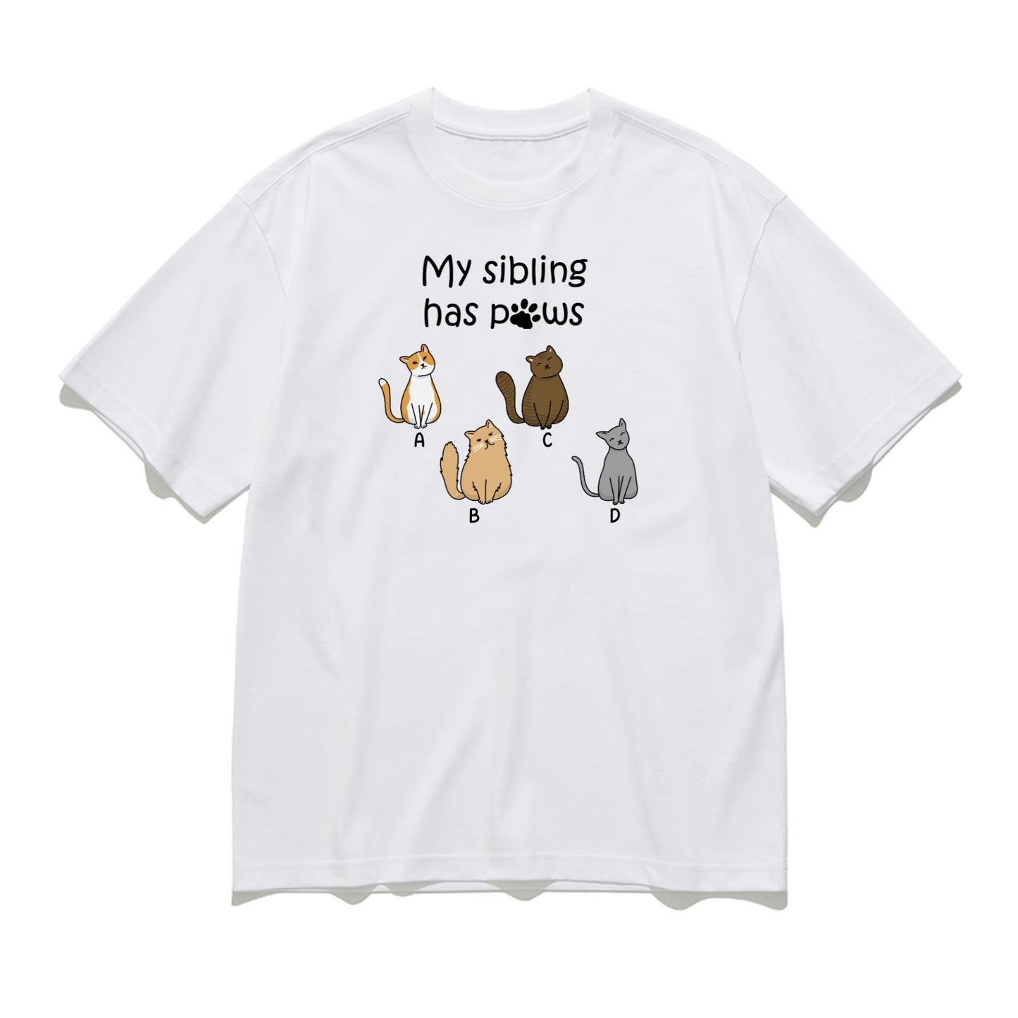 My Sibling has pows -Personalization Custom 200g cotton T-shirt