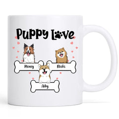 Puppy love- Personalization Custom Coffee 11/15 oz. Accent Mug