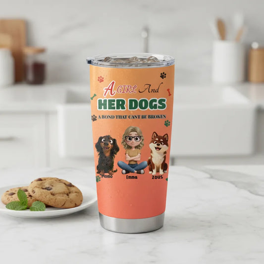 Personalized Dog Mom Tumbler | Custom Pet Travel Mug