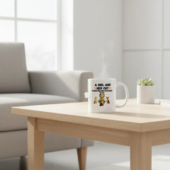 A Girl And Her Cat-Sided Custom Mug 11oz & 15oz