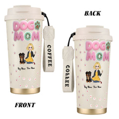 Dog MoM-Personalized 3D Inflated Tumbler (Custom Name & Pet Design)