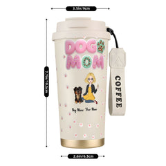 Dog MoM-Personalized 3D Inflated Tumbler (Custom Name & Pet Design)