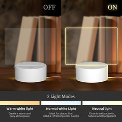 The day we met-Personalized Custom Acrylic Light Panel with Base