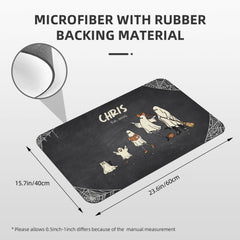 Ghost Family Portrait-Premium Custom Diatomaceous Earth Door Mat | Made in USA