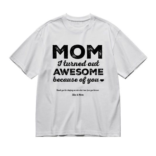 MOM, a title just above queen - Titles-200g High-Quality 100% Cotton T-Shirt with Heat Transfer Printing