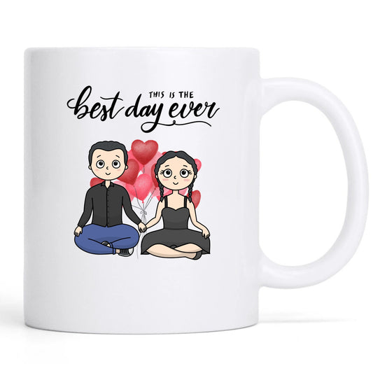 The best day ever- Personalization Custom Coffee 11/15 oz. Accent Mug