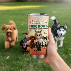 The 'A Gril and Her Dogs' Custom Pet Tumbler - Bring Your Best Friend Everywhere