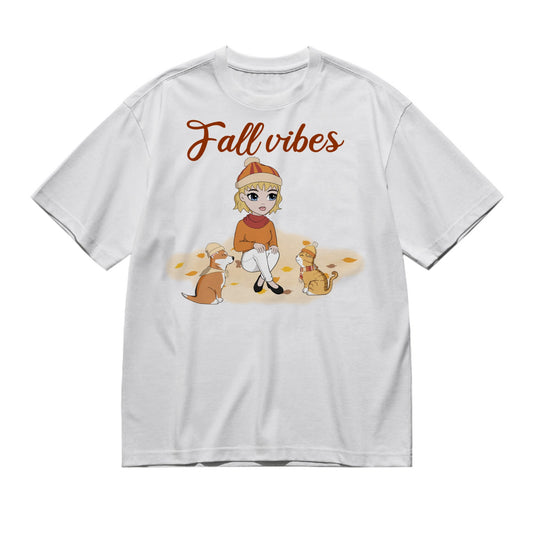 Full color side face - Dogs and cats-200g High-Quality 100% Cotton T-Shirt with Heat Transfer Printing
