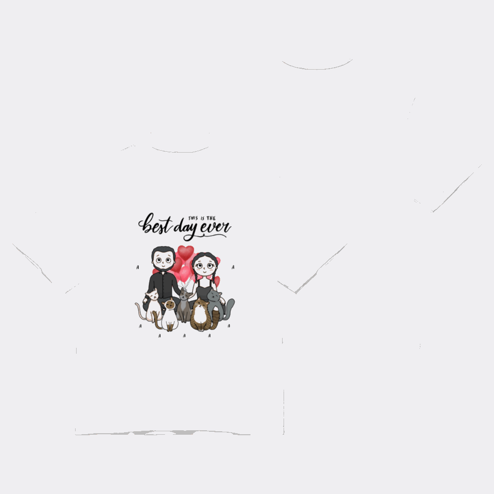The best day ever-Personalization Custom 200g cotton T-shirt