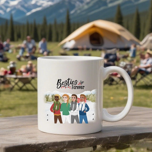Besties forever- Personalization Custom Coffee 11/15 oz. Accent Mug