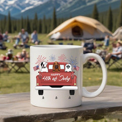 Happy 4th of July- Personalization Custom Coffee 11/15 oz. Accent Mug