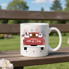 Happy 4th of July- Personalization Custom Coffee 11/15 oz. Accent Mug