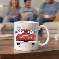 Happy 4th of July- Personalization Custom Coffee 11/15 oz. Accent Mug