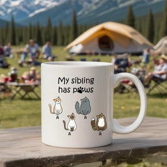 My siblings have paws- Personalization Custom Coffee 11/15 oz. Accent Mug