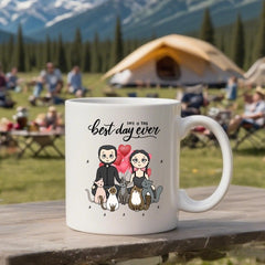 The best day ever- Personalization Custom Coffee 11/15 oz. Accent Mug