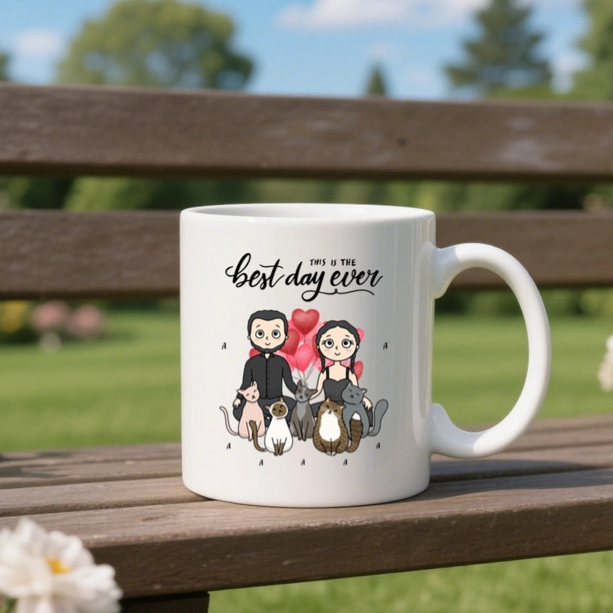 The best day ever- Personalization Custom Coffee 11/15 oz. Accent Mug
