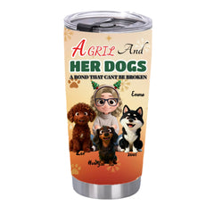 The 'A Gril and Her Dogs' Custom Pet Tumbler - Bring Your Best Friend Everywhere