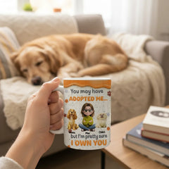 Personalized "I Own You" Pet Mug | Funny Custom Gift for Dog & Cat Mom - 11oz & 15oz