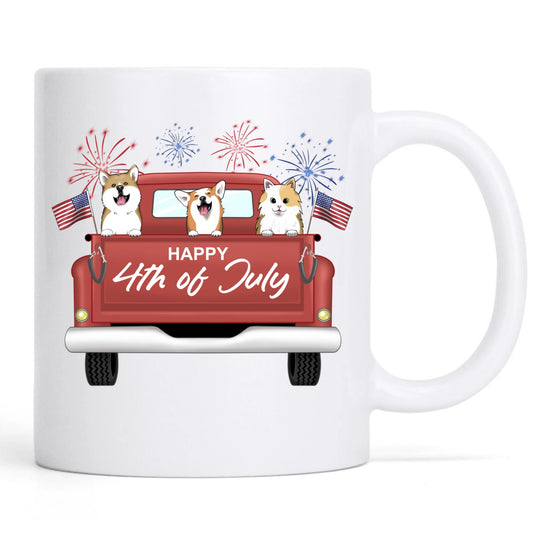 Happy 4th of July- Personalization Custom Coffee 11/15 oz. Accent Mug
