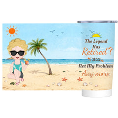 What Day Is Today Who Cares Summer Vibe, Beach-Personalized Custom 20OZ Insulated Car Tumbler