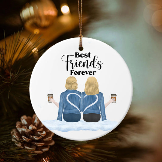 Soul sisters - Pencil style (Back) -Double-Sided Ceramic Round Pendant (Multiple Sizes Available)