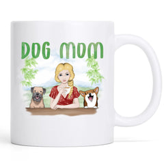 Dog Mom- Personalization Custom Coffee 11/15 oz. Accent Mug