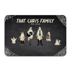 Ghost Family Portrait-Premium Custom Diatomaceous Earth Door Mat | Made in USA