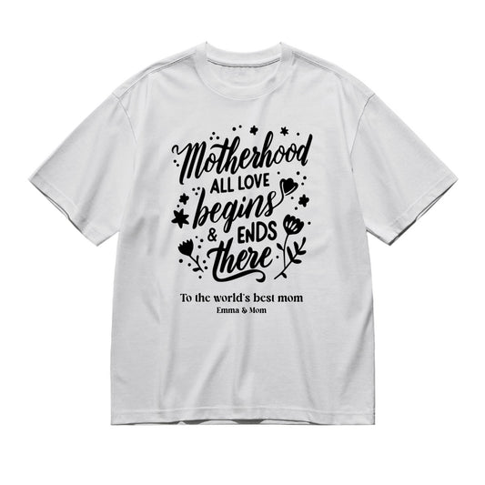 My favorite mom-ents are with you - Titles-200g High-Quality 100% Cotton T-Shirt with Heat Transfer Printing
