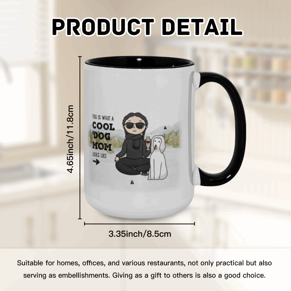 This is what a coolpet mom looks like Personalization Custom Coffee 15 oz. Accent Mug