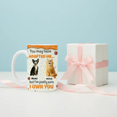 Personalized Funny Cat Mug - "I Own You" Custom Breed Coffee Cup - Gift for Cat Lovers