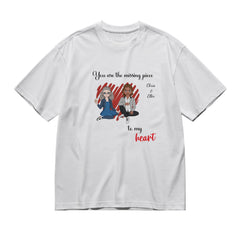 You are the missing piece to my heart - Doll style (puzzle) -200g High-Quality 100% Cotton T-Shirt with Heat Transfer Printing