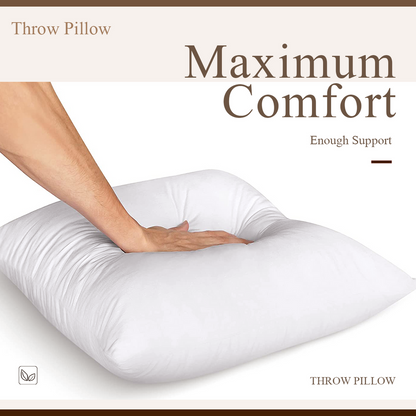 Cat / Always with me (Back)- Linen Pillowcase + Pillow Insert Set