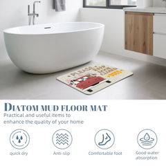 Dogs Planning Escape Truck-Premium Custom Diatomaceous Earth Door Mat | Made in USA