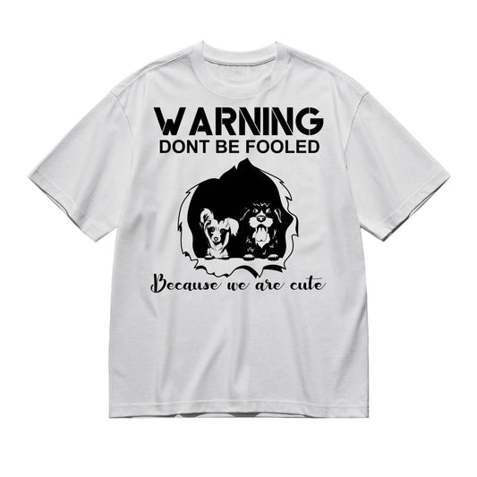 Dogs frontal black/white-200g High-Quality 100% Cotton T-Shirt with Heat Transfer Printing