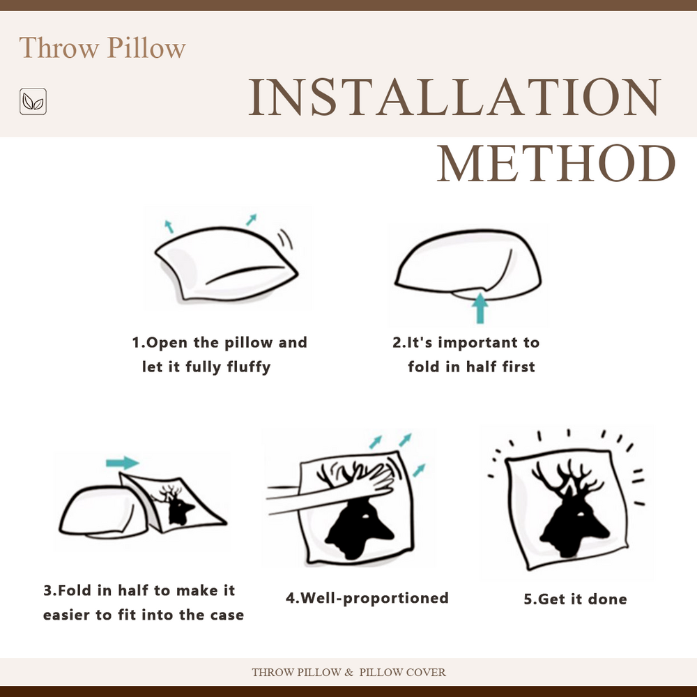 Cat / Always with me (Back)- Linen Pillowcase + Pillow Insert Set