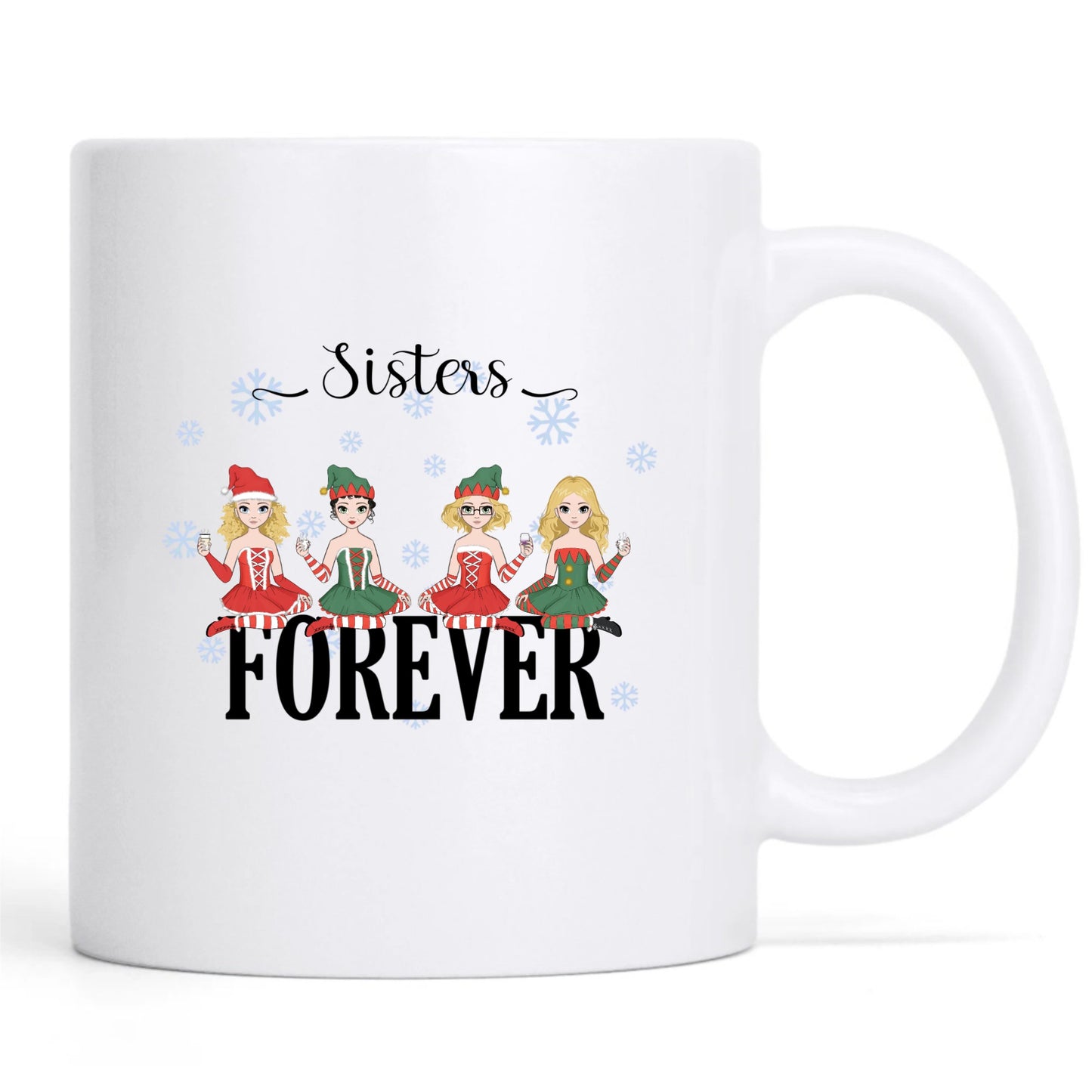 Besties forever- Personalization Custom Coffee 11/15 oz. Accent Mug