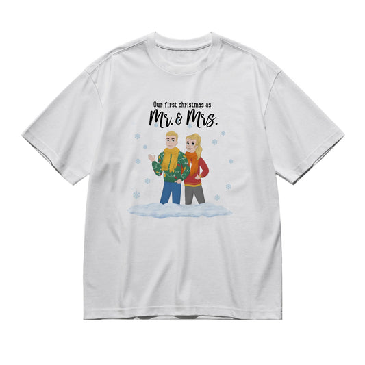 Christmas is better with you - Disney style frontal-200g High-Quality 100% Cotton T-Shirt with Heat Transfer Printing