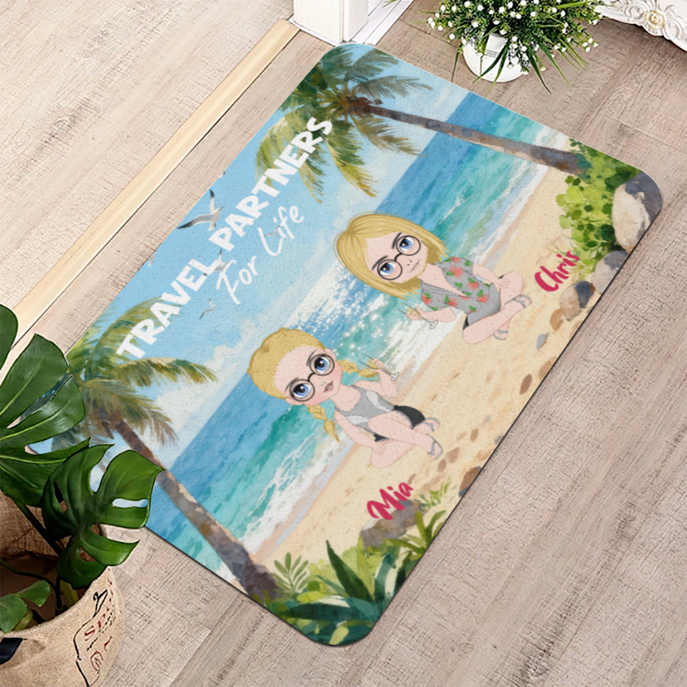 Travel Partners-Premium Custom Diatomaceous Earth Door Mat | Made in USA