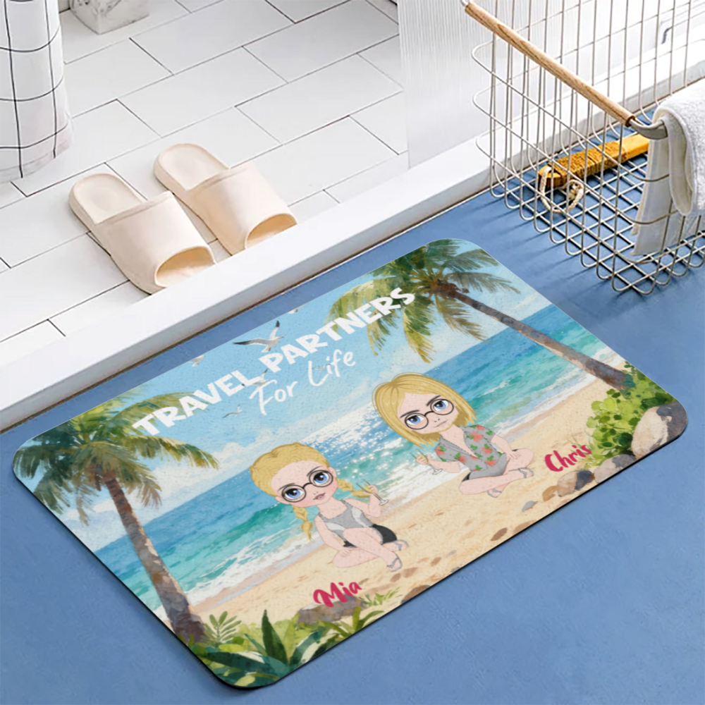 Travel Partners-Premium Custom Diatomaceous Earth Door Mat | Made in USA