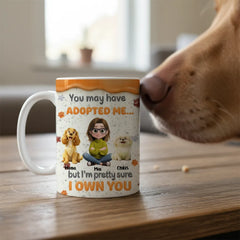 Personalized "I Own You" Pet Mug | Funny Custom Gift for Dog & Cat Mom - 11oz & 15oz