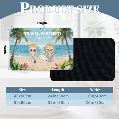 Travel Partners-Premium Custom Diatomaceous Earth Door Mat | Made in USA