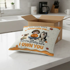 Custom Dog Mom Pillow with 1-4 Dogs, Personalized Pet Owner Gift, Custom Character & Pet Pillow with Names, Linen Pillowcase + Insert Set