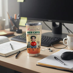 The 'A Gril and Her Cats' Custom Pet Tumbler - Bring Your Best Friend Everywhere