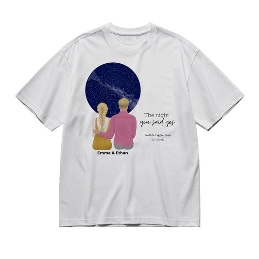 Pencil style back (circle)-200g High-Quality 100% Cotton T-Shirt with Heat Transfer Printing