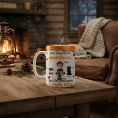 Personalized "I Own You" Funny Dog Mug | Custom Pet Names Gift for Dog Mom | 11oz & 15oz