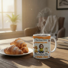 Personalized "I Own You" Pet Mug | Funny Custom Gift for Dog & Cat Mom - 11oz & 15oz